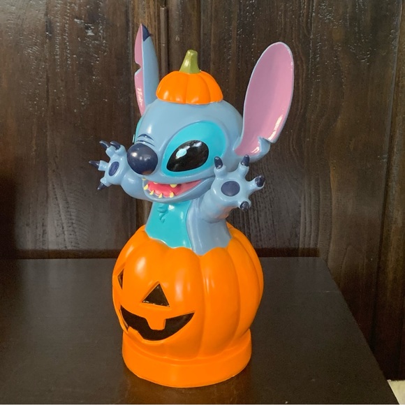 Stitch in Jack O’Lantern Pumpkin Halloween Figurine - Picture 11 of 11